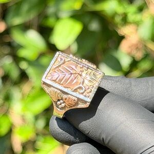 Vintage Black Hills Gold & Silver Men's Ring